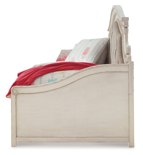 Realyn Chipped White Twin Day Bed - Ella Furniture
