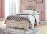 Realyn Chipped White Full Panel Bed - Ella Furniture