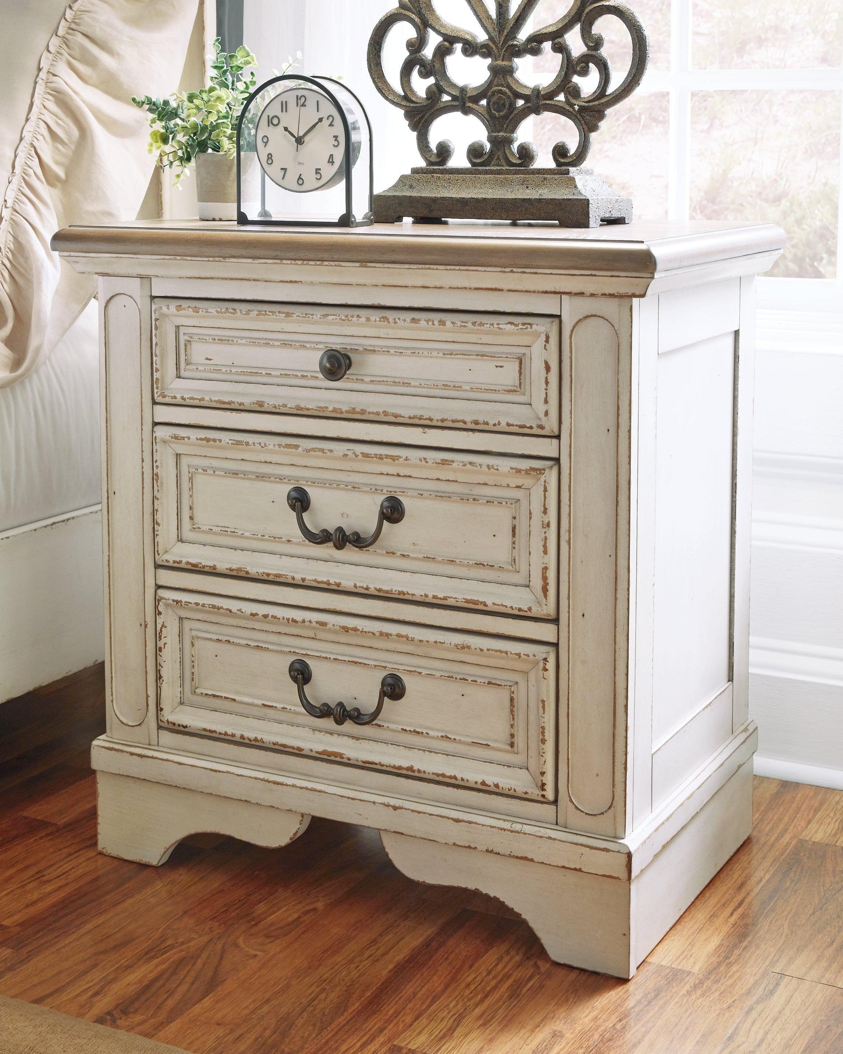 Realyn Two-tone Nightstand - Ella Furniture