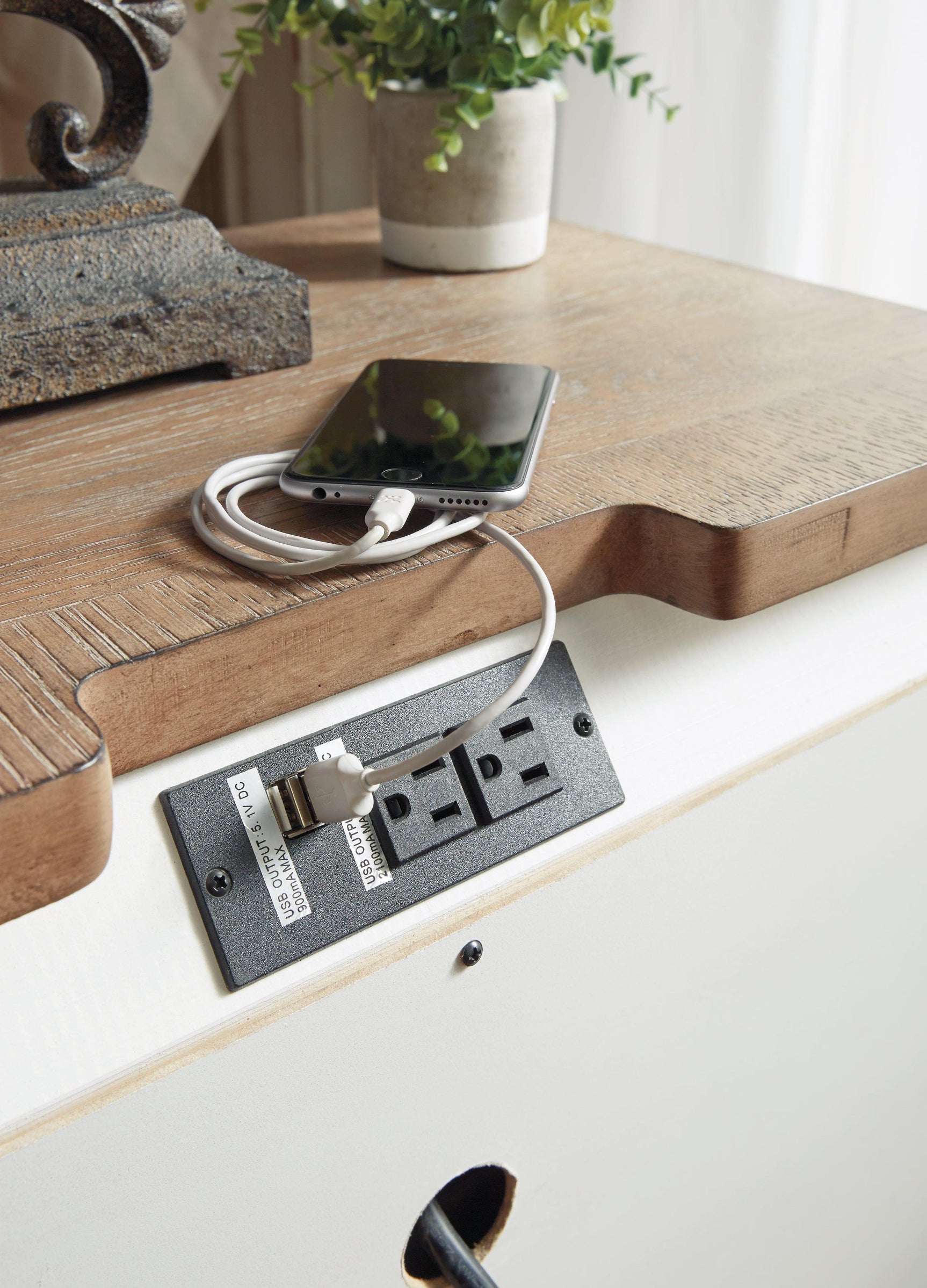 Realyn Two-tone Nightstand - Ella Furniture