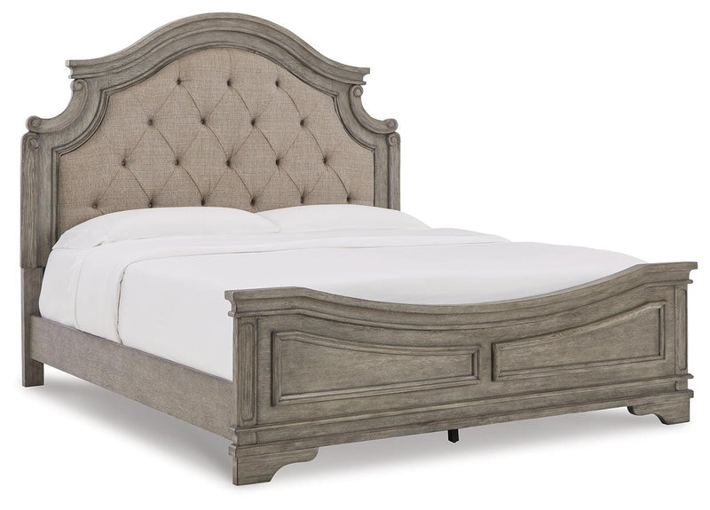 Lodenbay Antique Gray Queen Panel Bed - Ella Furniture
