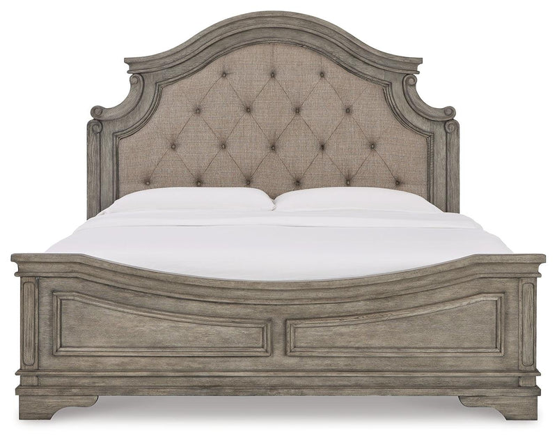 Lodenbay Antique Gray Queen Panel Bed - Ella Furniture