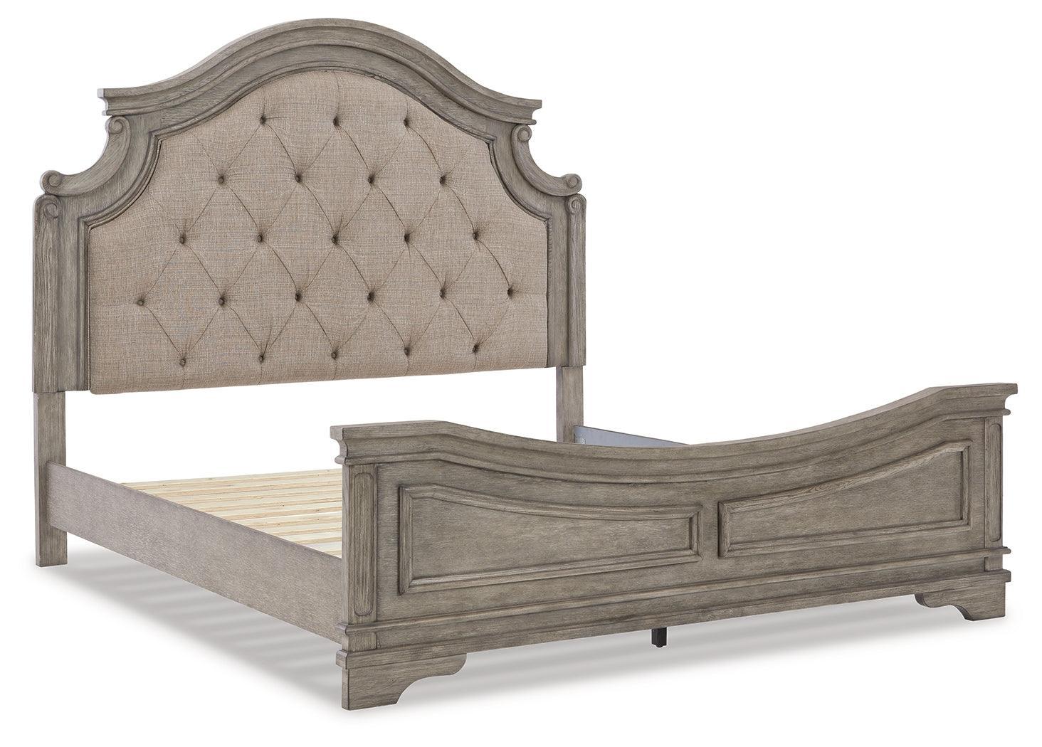Lodenbay Antique Gray Queen Panel Bed - Ella Furniture