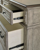 Lodenbay Antique Gray Dresser And Mirror - Ella Furniture