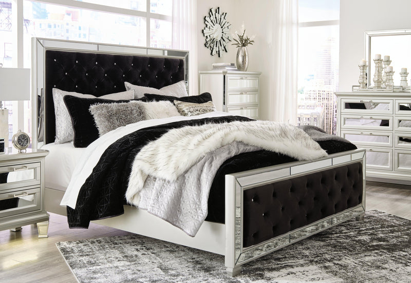 Lindenfield Silver Queen Upholstered Bed - Ella Furniture