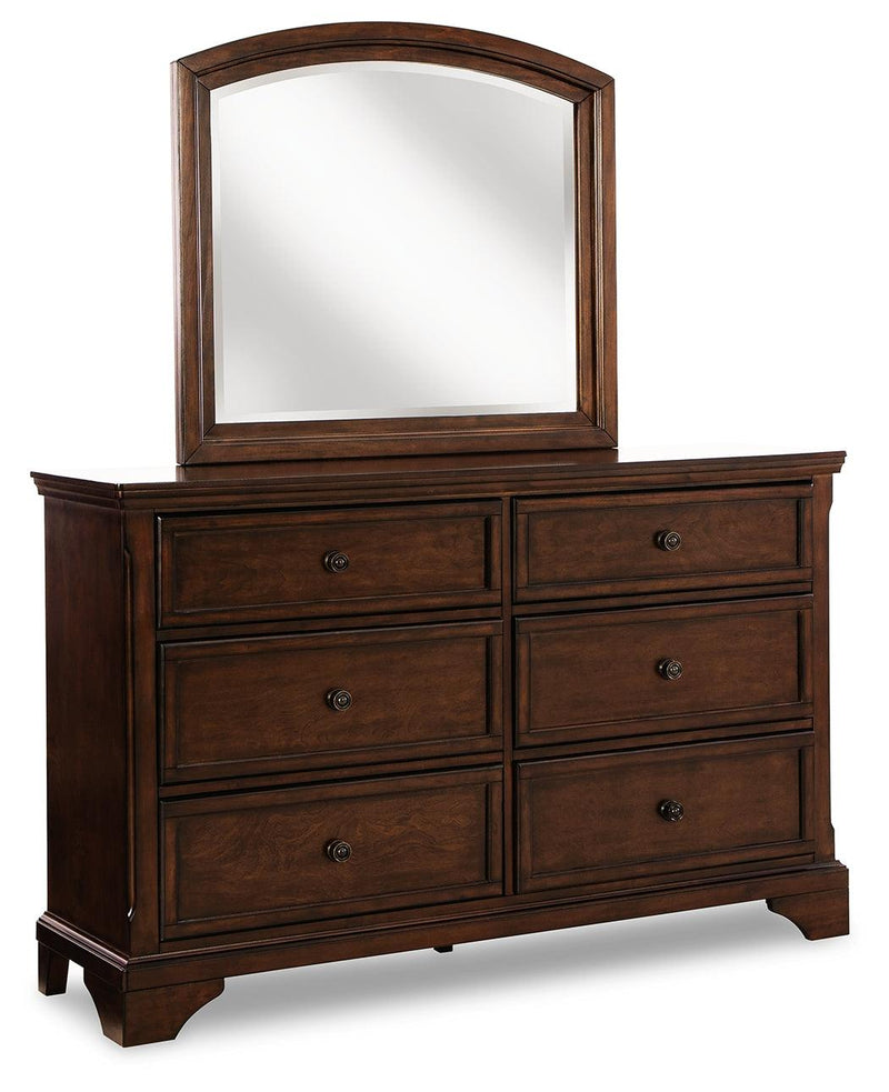 Brookbauer Rustic Brown Dresser And Mirror - Ella Furniture