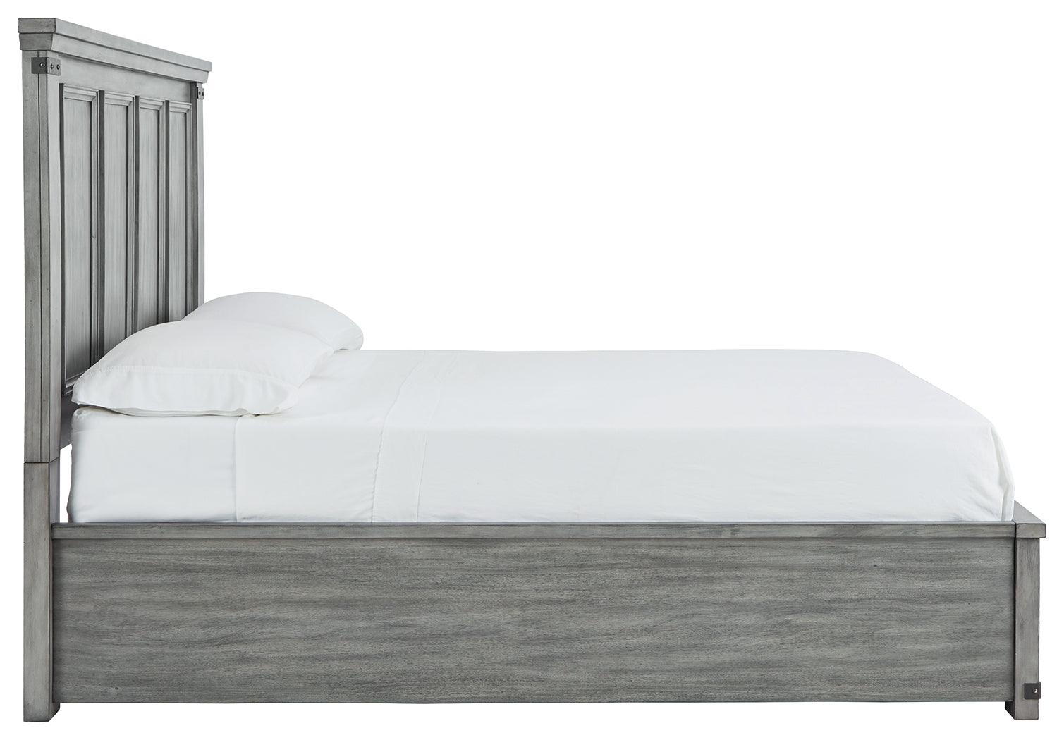 Russelyn Gray Queen Storage Bed - Ella Furniture