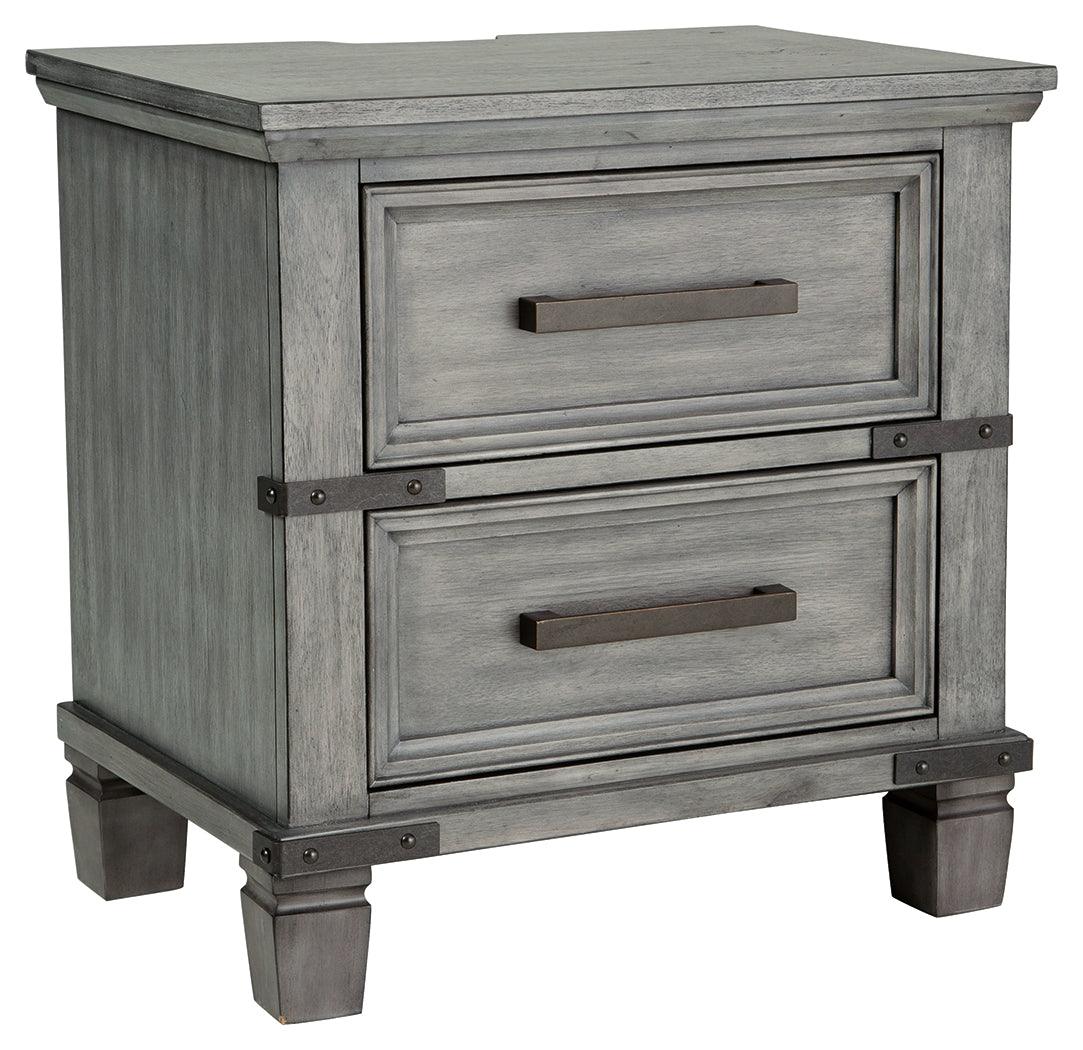 Russelyn Gray Nightstand - Ella Furniture