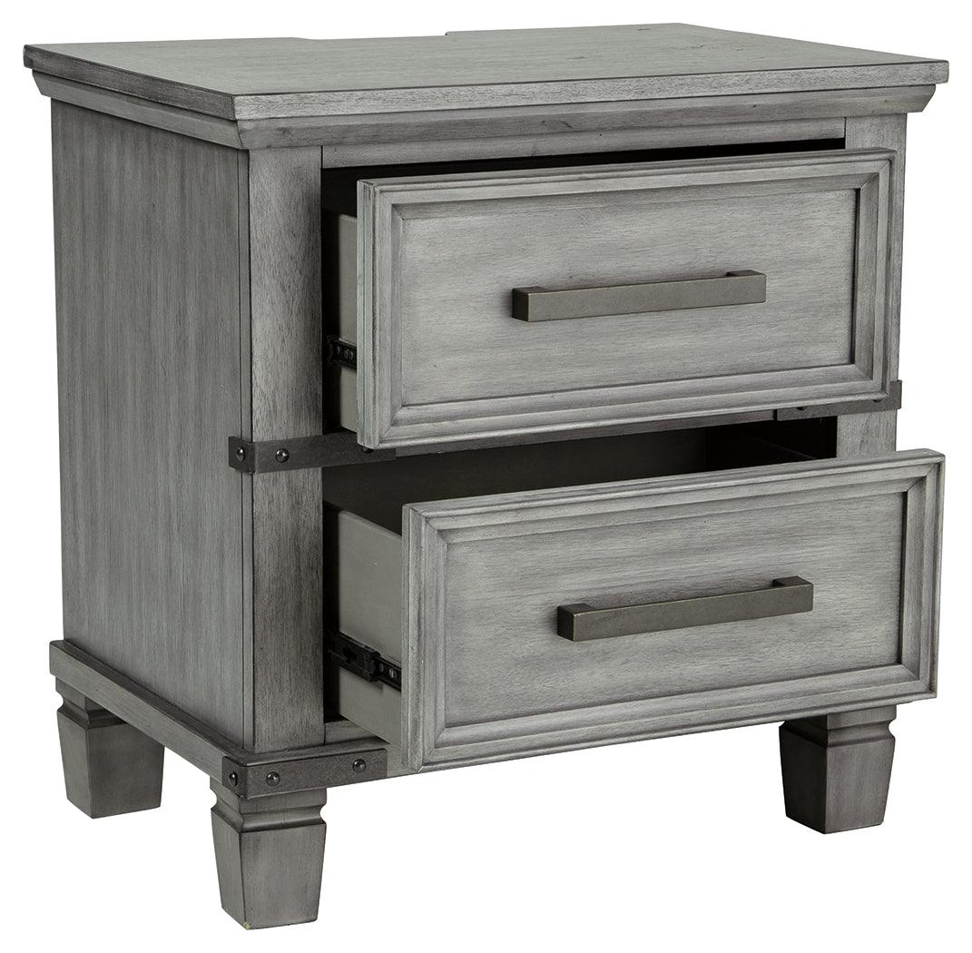 Russelyn Gray Nightstand - Ella Furniture