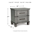 Russelyn Gray Nightstand - Ella Furniture