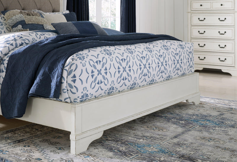 Brollyn Two-tone King Upholstered Panel Bed - Ella Furniture