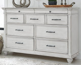 Kanwyn Whitewash Dresser - Ella Furniture