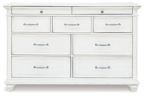 Kanwyn Whitewash Dresser - Ella Furniture