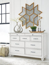 Kanwyn Whitewash Dresser - Ella Furniture