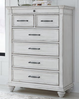 Kanwyn Whitewash Chest Of Drawers - Ella Furniture