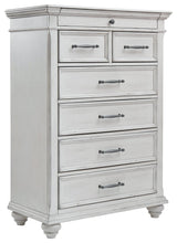 Kanwyn Whitewash Chest Of Drawers - Ella Furniture