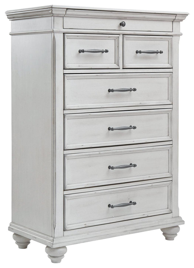 Kanwyn Whitewash Chest Of Drawers