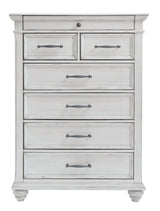 Kanwyn Whitewash Chest Of Drawers - Ella Furniture