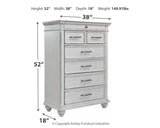 Kanwyn Whitewash Chest Of Drawers - Ella Furniture