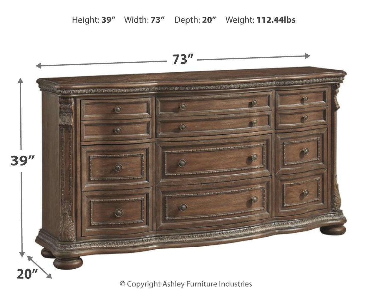 Charmond Brown Dresser - Ella Furniture