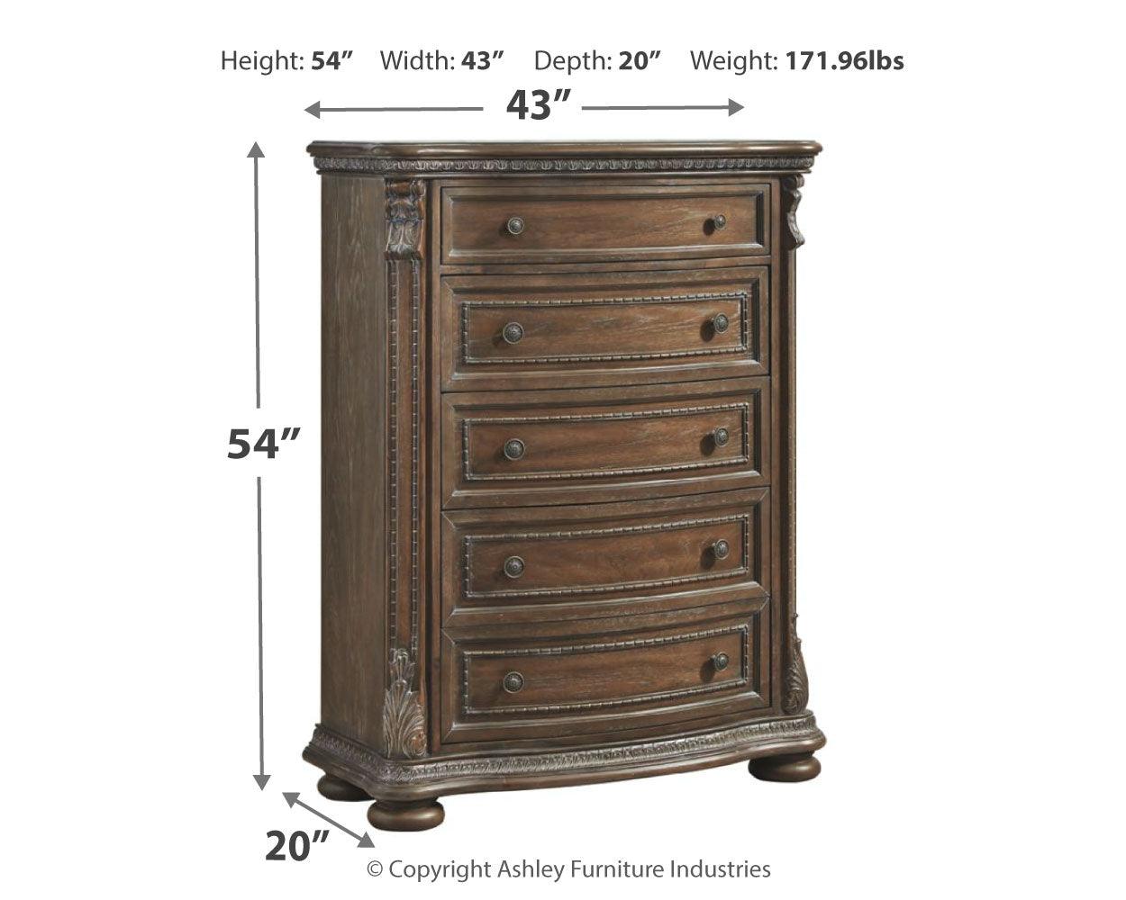 Charmond Brown Chest Of Drawers - Ella Furniture