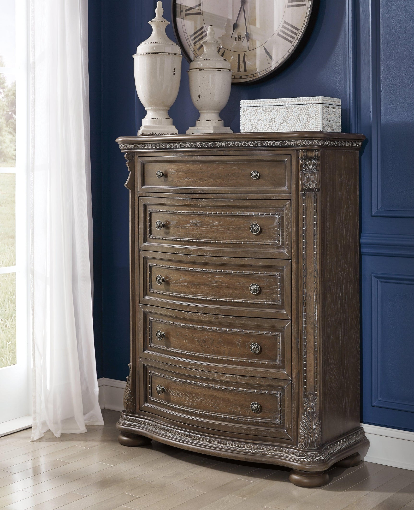 Charmond Brown Chest Of Drawers - Ella Furniture