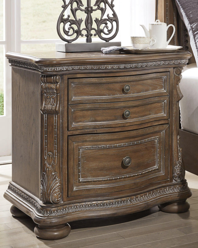 Charmond Brown Nightstand - Ella Furniture