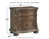 Charmond Brown Nightstand - Ella Furniture