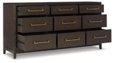 Burkhaus Brown Dresser - Ella Furniture