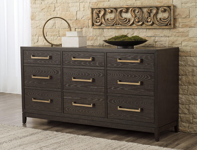 Burkhaus Brown Dresser - Ella Furniture