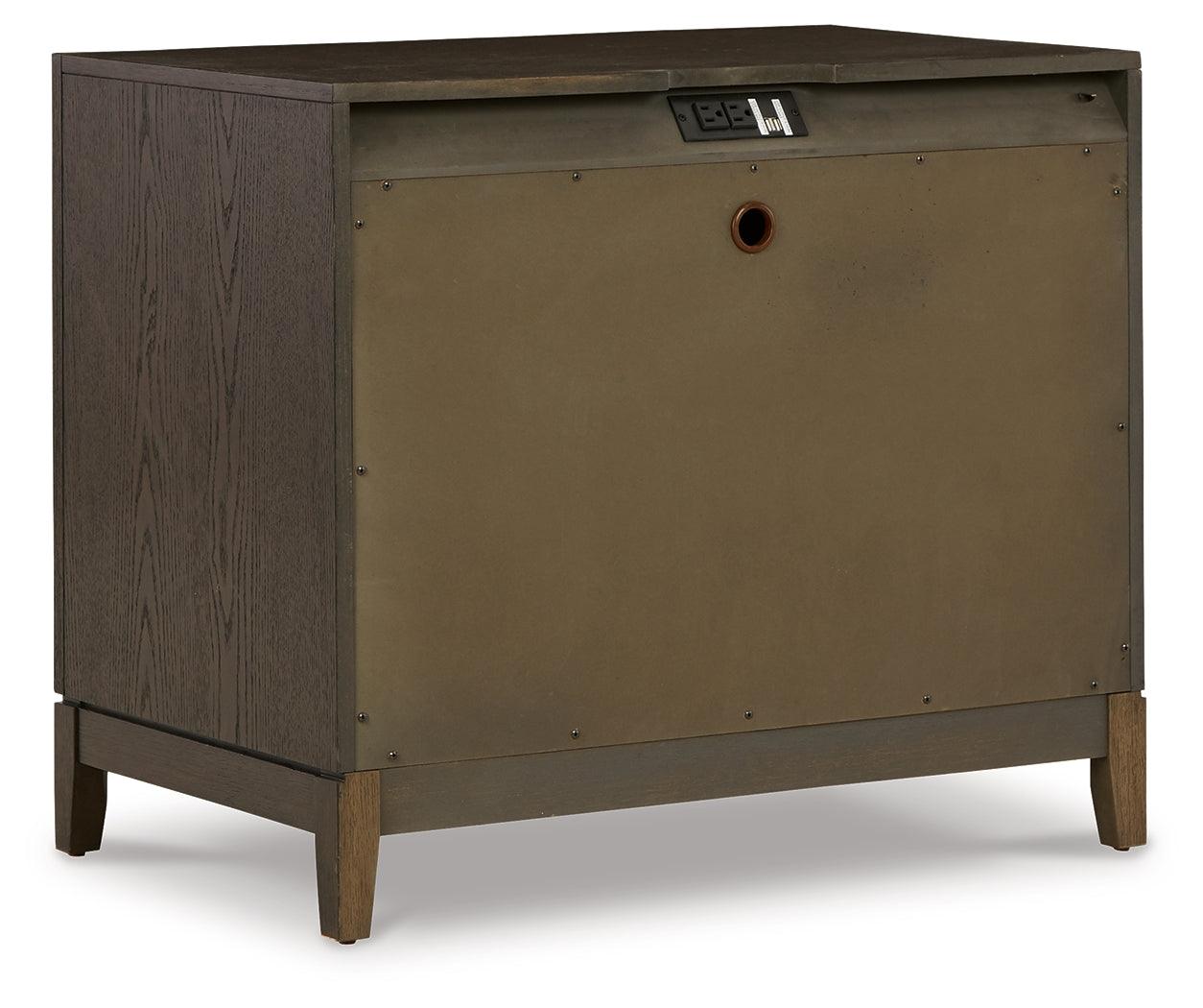 Burkhaus Brown Nightstand - Ella Furniture