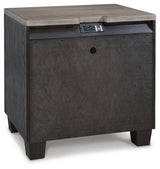 Foyland Black/brown Nightstand - Ella Furniture