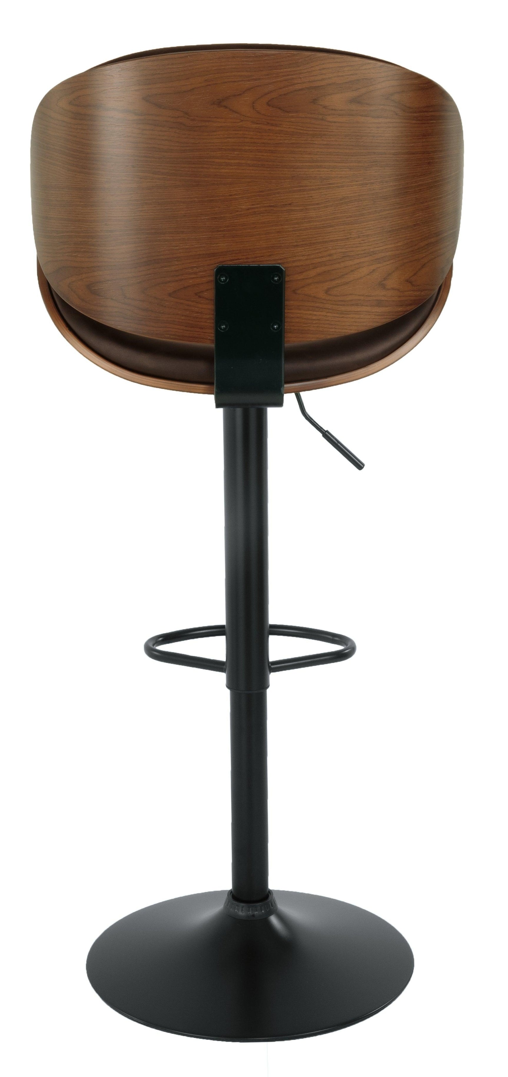Bellatier Brown Adjustable Height Bar Stool - Ella Furniture