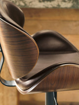Bellatier Brown Adjustable Height Bar Stool - Ella Furniture