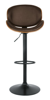 Bellatier Brown Adjustable Height Bar Stool - Ella Furniture