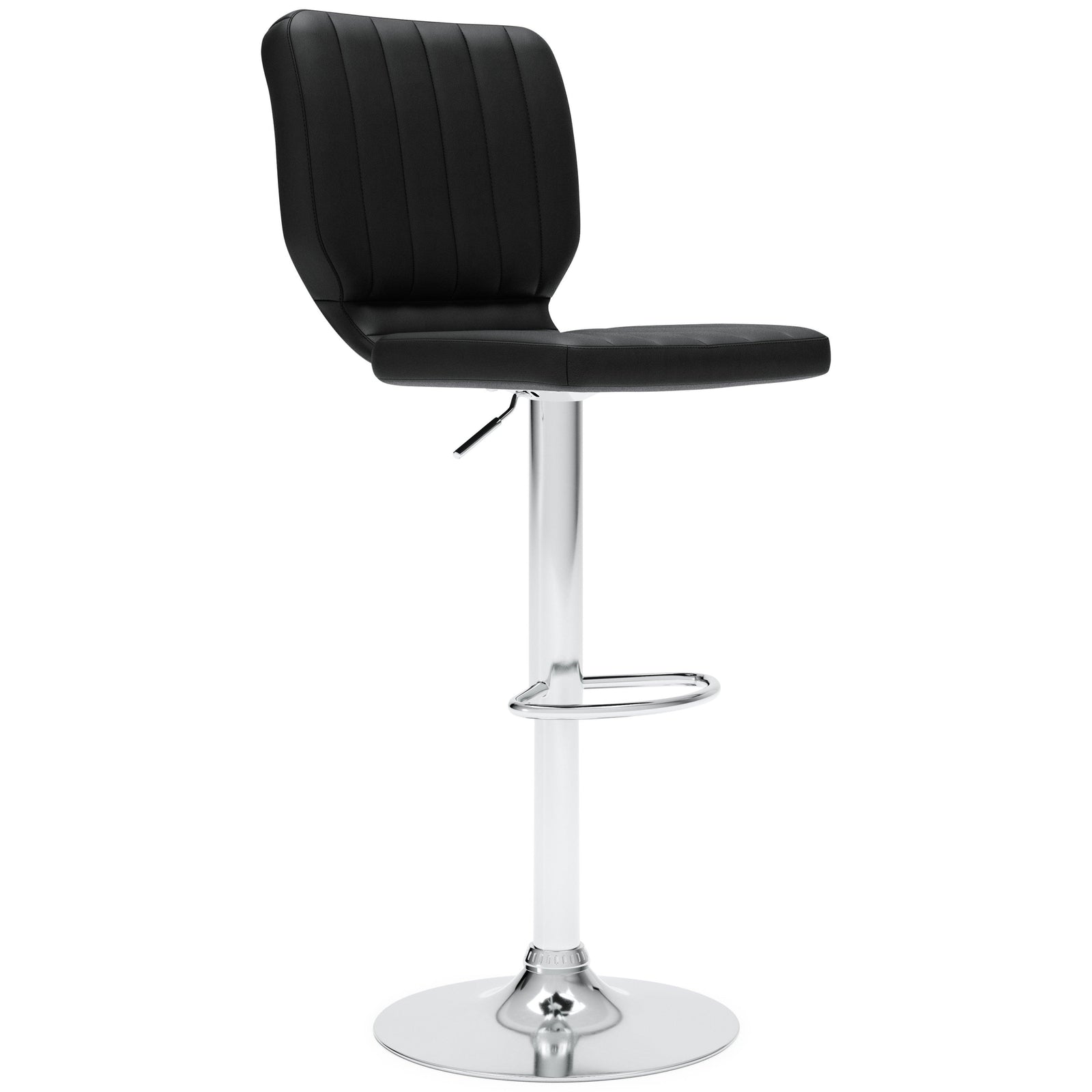 Pollzen Black Bar Height Bar Stool - Ella Furniture