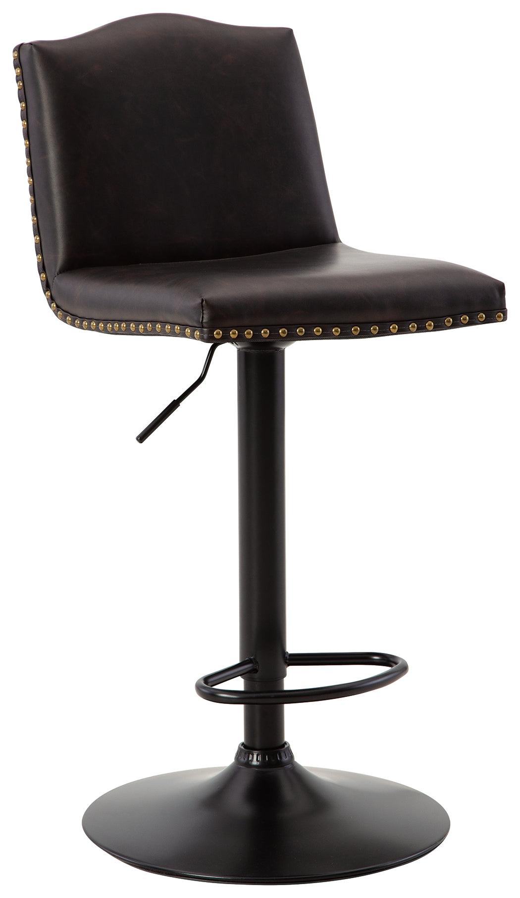 Gaddison Brown/Black Bar Height Bar Stool - Ella Furniture