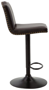 Gaddison Brown/Black Bar Height Bar Stool - Ella Furniture