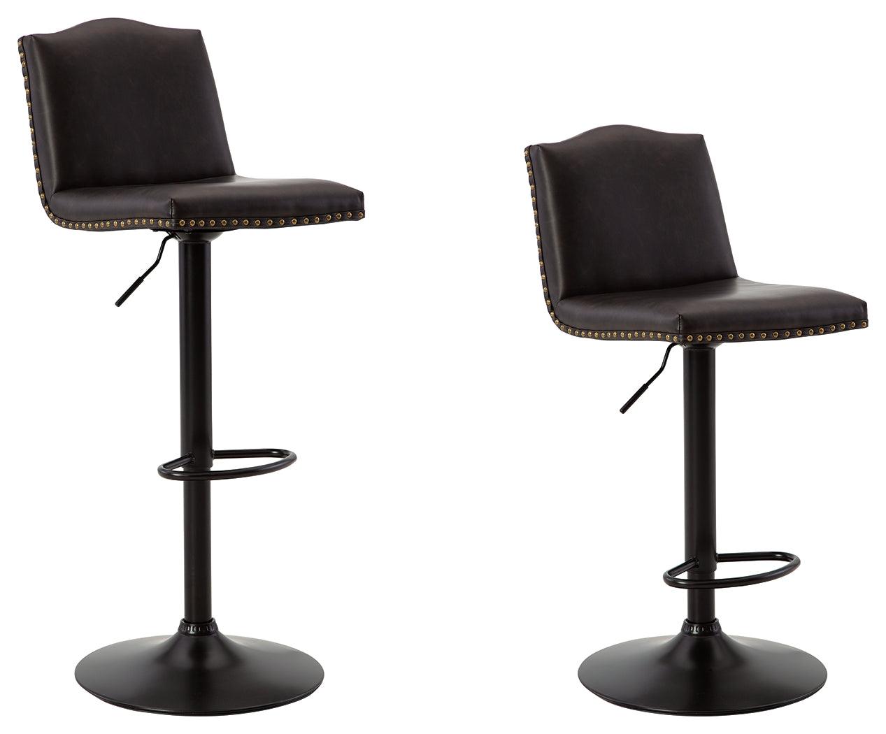 Gaddison Brown/Black Bar Height Bar Stool - Ella Furniture