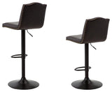 Gaddison Brown/Black Bar Height Bar Stool - Ella Furniture