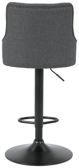 Gaddison Gray/black Bar Height Bar Stool - Ella Furniture