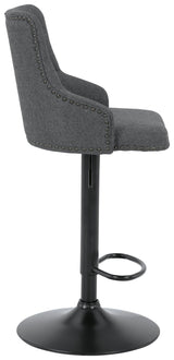 Gaddison Gray/black Bar Height Bar Stool - Ella Furniture