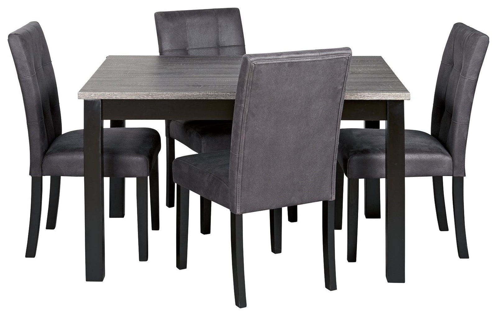 Garvine Two-tone Dining Table And Chairs (Set Of 5) - Ella Furniture