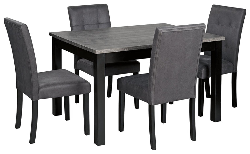 Garvine Two-tone Dining Table And Chairs (Set Of 5)
