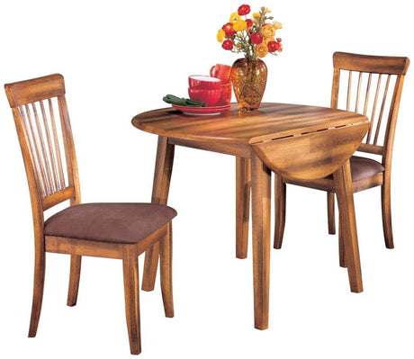 Berringer Rustic Brown Dining Drop Leaf Table - Ella Furniture
