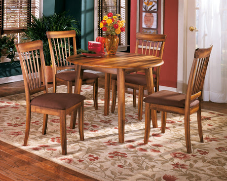 Berringer Rustic Brown Dining Drop Leaf Table - Ella Furniture