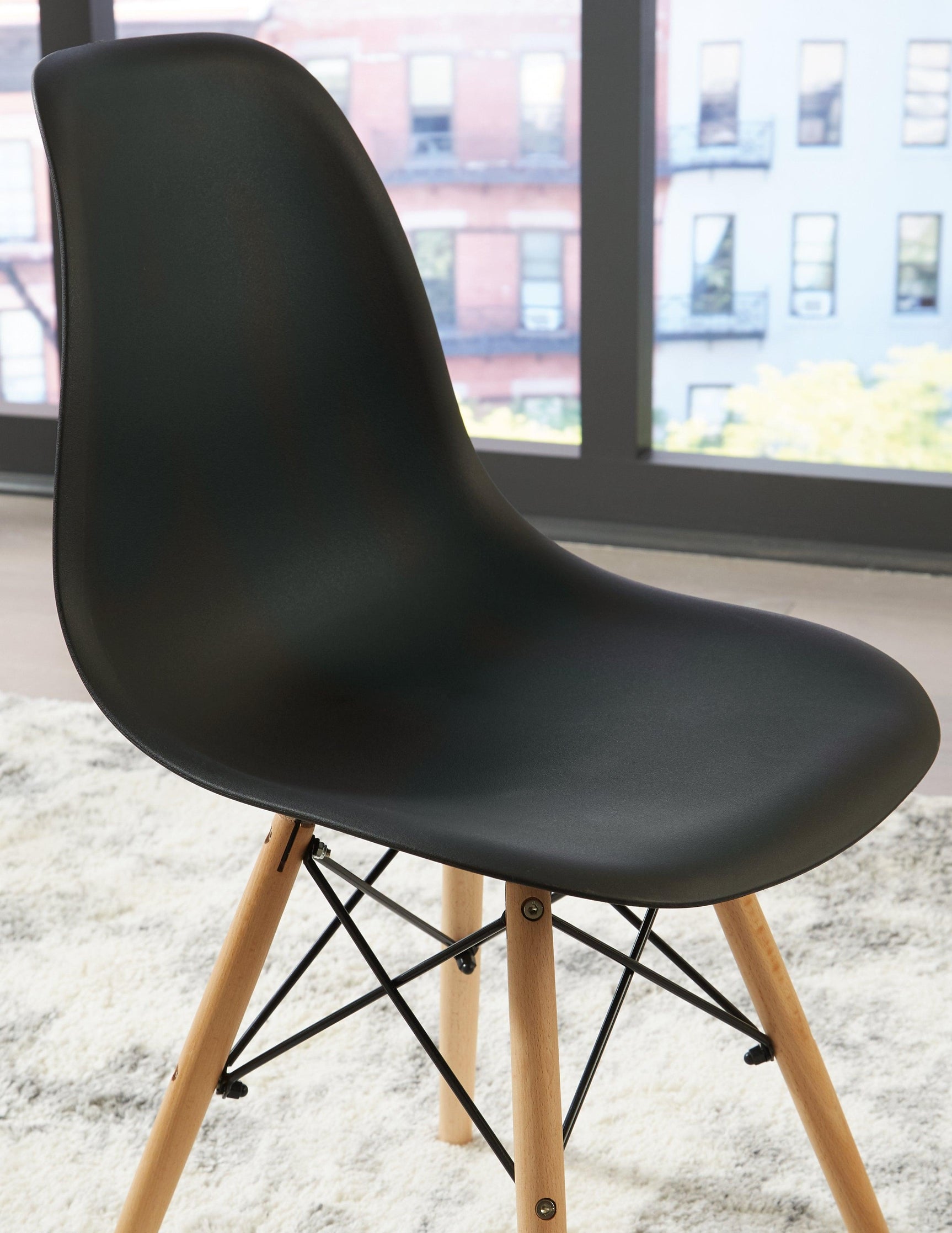 Jaspeni Black/natural Dining Chair - Ella Furniture