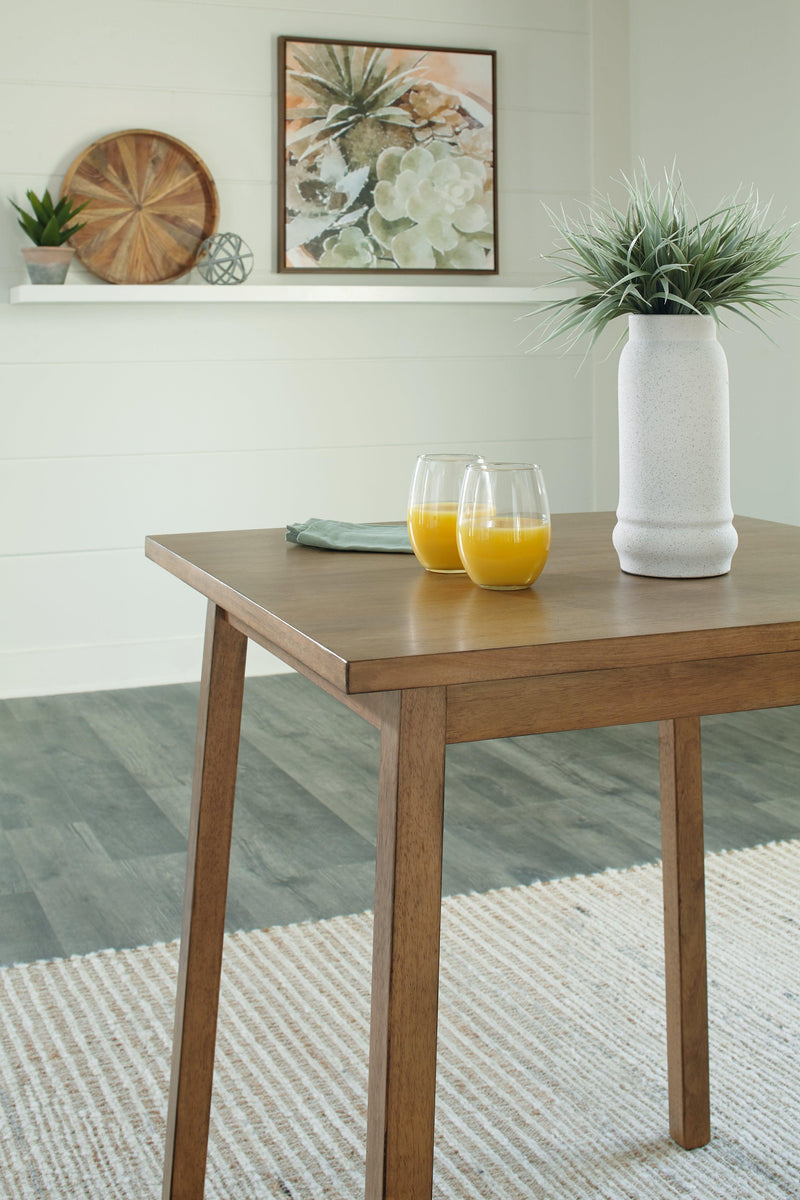 Shully Natural Counter Height Dining Table - Ella Furniture