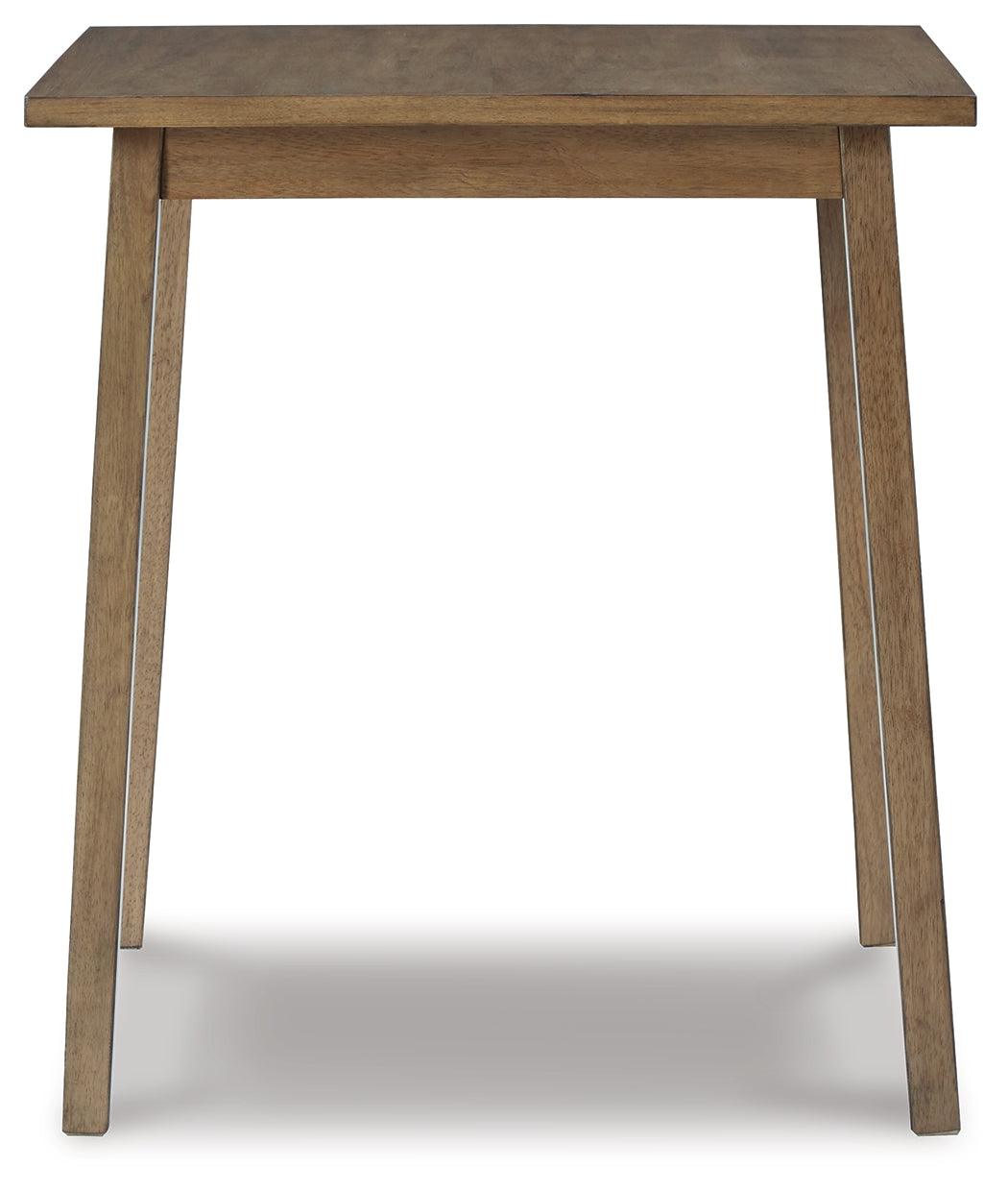 Shully Natural Counter Height Dining Table - Ella Furniture