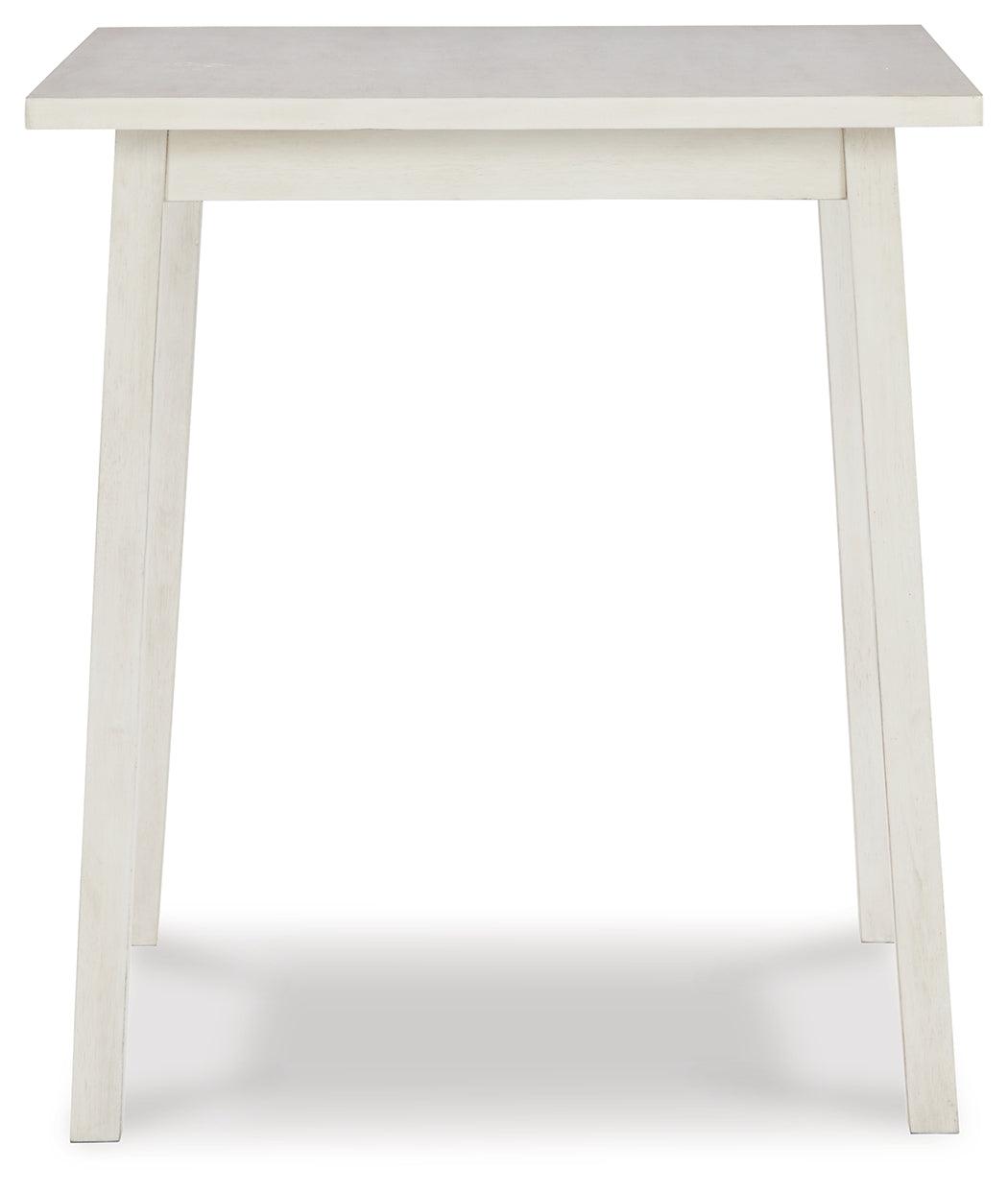 Stuven White Counter Height Dining Table - Ella Furniture